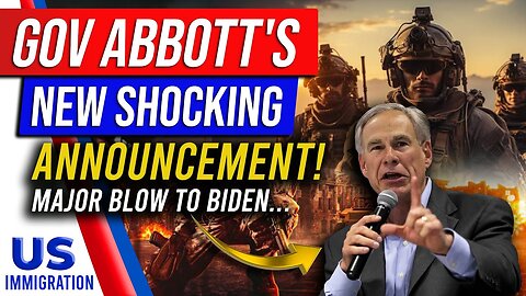It Begins… Gov Abbott's NEW Shocking Announcement! 🔥 'Remarkable situation' 🚨 Texas Migrant Crisis