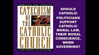 YOU'RE A CATHOLIC POLITICIAN - DO YOU AGREE OR DISAGREE WITH ARCHBISHOP CORDIELONE?