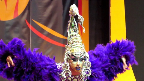 Drag Queen competition show, 1. part, African carnival 2017