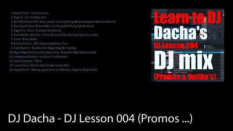 DJ Dacha - DJ Lesson 004 (Promos & Buttkes) - DL133