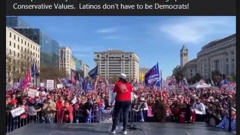 Bianca speaks to crowd at Million MAGA March 2020