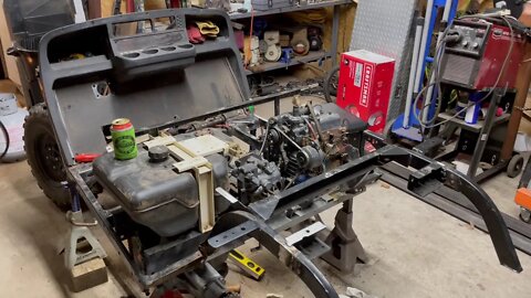 Converting an EZGO golf cart into a Kaboda 4 wheel drive side by side