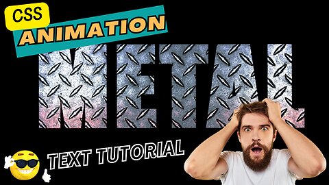 Discover the Mind-Blowing Website Animation: HTML & CSS Metal Text!