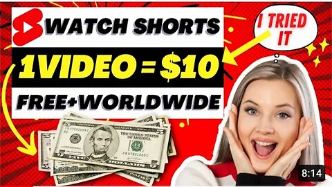 Earn $10.00 Per YouTube Shorts Video You Watch - make money online