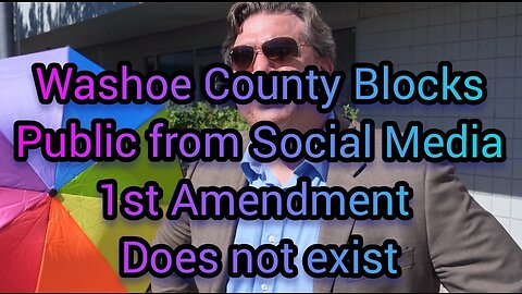 Washoe County Library Director Jeff Scott decides who is entitled to speak and who shall be BLOCKED!
