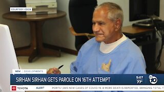 Sirhan Sirhan granted parole on 16th attempt