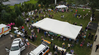 2021 East Windsor "National Night Out" - from above
