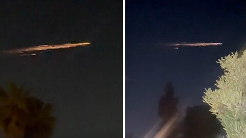 Meteor showers glittering streak across Southern California skyline