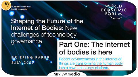 THE INTERNET OF BODIES AKA THE BORG IS HERE, THE WEF SAYS...