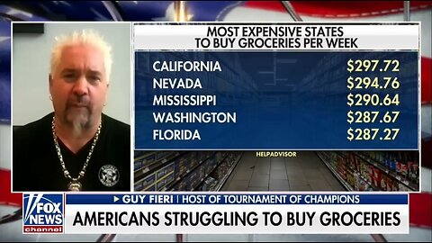 Guy Fieri: The Dollar Isn't Going As Far As It Was Due to Bidenflation
