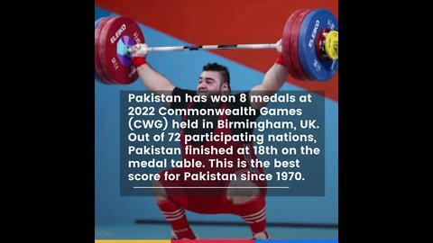 Pakistan wins 8 medals at the 2022 Commonwealth Games