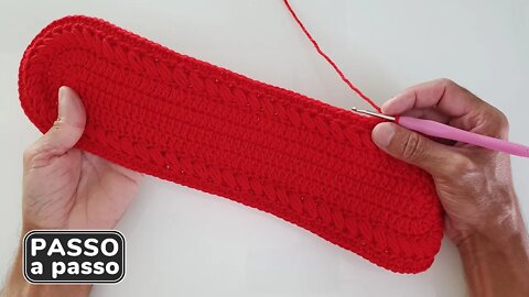 Base oval para fundo de bolsa | Filet crochet DIY Samuel Ramos handmade