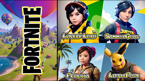 Lovely Lulu + SammiieGiirl + Pepkilla + Little Dude | Ultimate Team Up | Fortnite