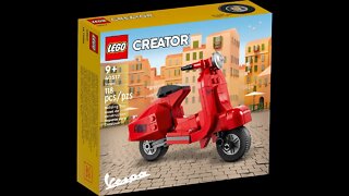 Vespa Unboxing and Speed Build Lego Creator 40517
