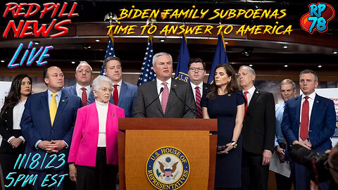 Biden Family Subpoenas Being Delivered on Red Pill News Live