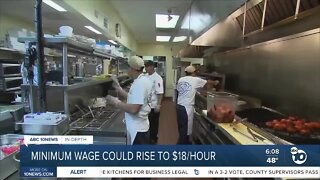 Could California get an $18 an hour minimum wage?