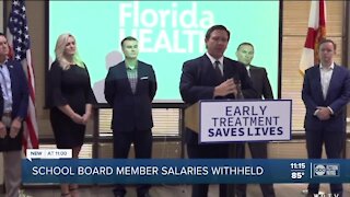 Fla. Department of Education withholding monthly school board member salaries for 2 counties