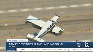 Family describes emergency landing on I-5