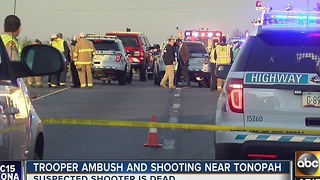 Trooper ambushed by suspect on Tonopah