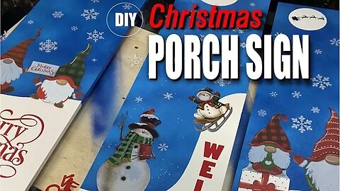 DIY Christmas Porch Signs: Easy & Affordable Holiday Decor with Window Stickers!"