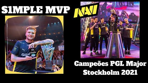 S1mple MVP e NAVI grande campeã PGL Major Stockholm 2021