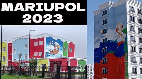 NUOVA SCUOLA A MARIUPOL NEL MAGGIO 2023 e BELLA ARTE DI STRADA DOCUMENTARIO La ricostruzione di Mariupol dei RUSSI e altri filmati fatti da NIck un residente della città RUSSA che fa vedere i lavori