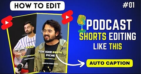 How to make podcast shorts for YouTube @scrollwithpawan7