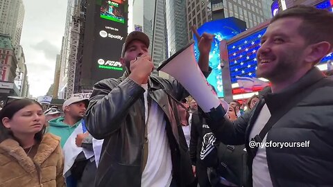 "Bring Our Children Home!" Jewish Protesters Rally in Times Square to Condemn Hamas Attack on Israel