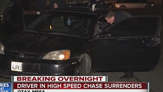 Driver in high-speed chase in Otay Mesa surrenders