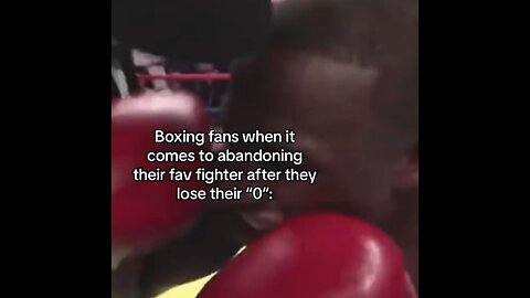 Boxing fans quitting on their fighter after they lose #entertainment