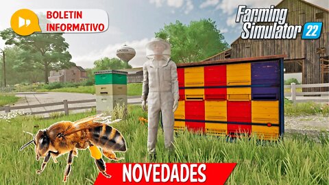 Farming Simulator 22 NOVEDADES | ABEJAS, COLMENAS y MIEL TODA la INFO | FS22 XBOX PS5 PS4 PC