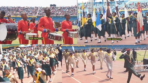 Pathfinders Marching, Marking 100-Years Anniversary of SDA in Rwanda - East-Central Africa Division