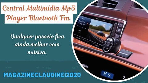 Central Multimídia Mp5 Player Bluetooth Fm 7Pol 1 Din 2 Din