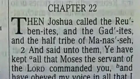 Joshua: Chapters 22-24