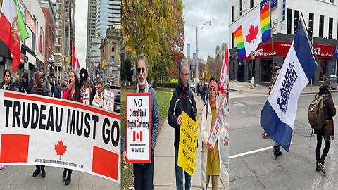 Raw Video: Toronto weekly freedom rally march