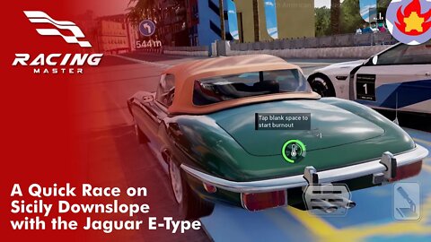 A Quick Race on Sicily Downslope with the Jaguar E-Type | Racing Master