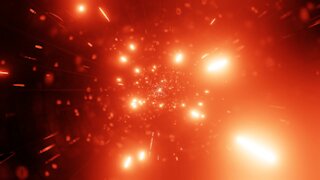 FREE background video vj loop 400 | glowing fire particle space galaxy wormhole