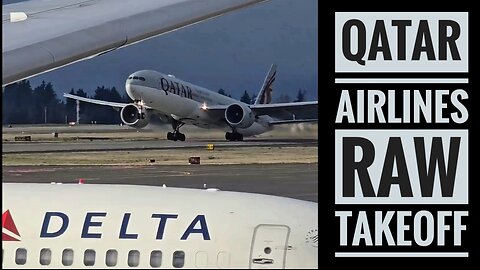 Qatari QTR61B Raw Takeoff Comes To Your Feed ✈️🌀