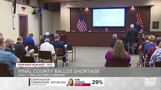 Pinal County ballot shortage