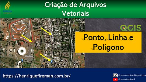 Criar arquivos vetoriais (ponto, linha e polígono) - QGIS