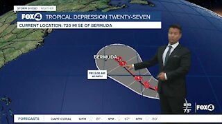 Tropical Depression 27 has formed in the Atlantic