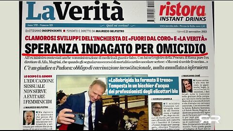 NEW 20/12/2023 L'ex ministro italiano affronta l'inchiesta per omicidio vax: