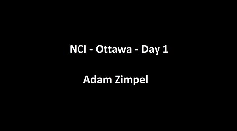 National Citizens Inquiry - Ottawa - Day 1 - Adam Zimpel Testimony