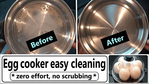 Egg cooker easy cleaning || Egg boiler cleaning with zero effort, no scrubbing
