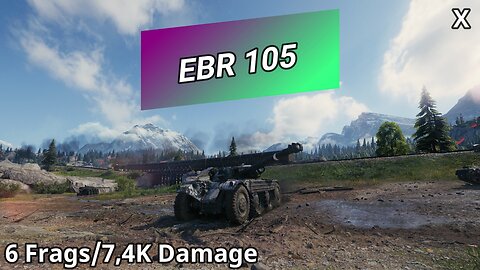 Panhard EBR 105 (6 Frags/7,4K Damage) | World of Tanks