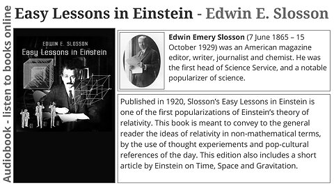 Easy Lessons in Einstein - Edwin E. Slosson