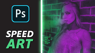 420 Cyberpunk Mary Jane | How to create Photo Manipulation in Futuristic Style | Speed Art Tutorial