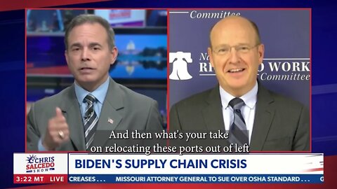 NEWSMAX: Chris Salcedo Questions Biden COVID Mandates, Big Labor Boss Control of Ports