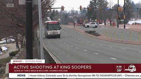 Active shooter situation at Boulder King Soopers