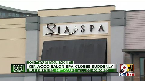 Kenwood spa salon closes, but helping clients